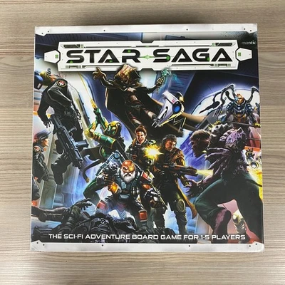 STAR SAGA SCI-FI ADVENTURE BOARD GAME MANTIC 2017 NEARLY COMPLETE - Image 1 of 4