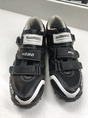 Shimano Cycling Shoes Men's MD86 SPD Style SH-M086L Black White US6.7 / EU 47 — 第 1/4 张图片