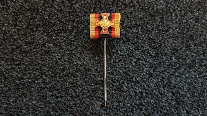 (S1-153) Ehrenkreuz Bundeswehr Gold Einzeltat Miniaturordenspange lange Nadel - Picture 1 of 3