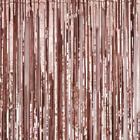Foil Metallic Fringe Tinsel Curtain Rose Gold Backdrop Door Party Decorations