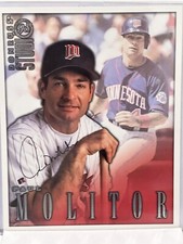 JSA 1998 Donruss Studio Paul Molitor Signed #31 Card w/cert. Minnesota Twins
