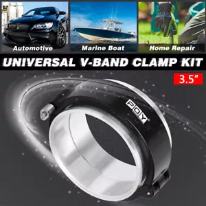 89 mm / 3.5" INCH ALUMINUM V BAND CLAMP FOR INTERCOOLER PIPES Quick Release - Bild 1 von 7