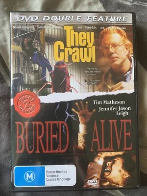 They Crawl + Buried Alive DVD DOUBLE  REGION 4 (b74/6) Free Postage - image 1 of 2