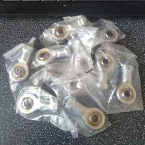 M6 6mm HEMBRA ROSADA MANO DERECHA ROSADA JUNTA VARILLA DE PISTA EXTREMO x 10 apagado - Imagen 1 de 5