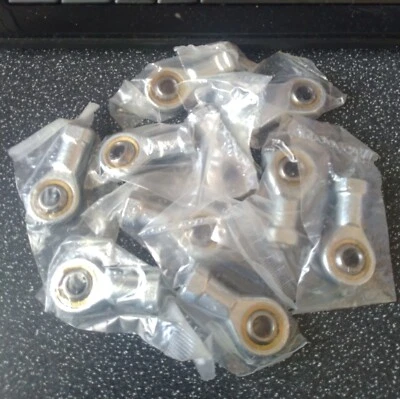 M6 6mm HEMBRA ROSADA MANO DERECHA ROSADA JUNTA VARILLA DE PISTA EXTREMO x 10 apagado - Imagen 1 de 4