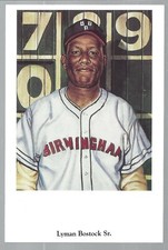 Lyman Bostock Sr. Capital Cards Production Negro League Post Card # 4