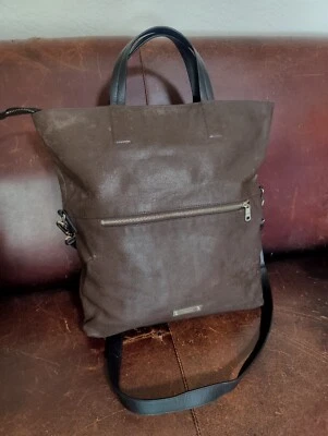Coach  Men Foldover Tote Bag Brown/ Taupe X large Computer Carry On - Image 1 of 4