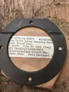 Jeep M38 M38A1 Transfer Shift lever Boot Retainer G-740 G-758 - Foto 1 di 5
