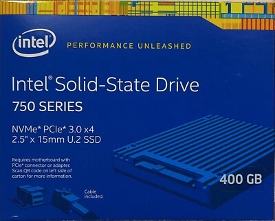 Intel SSDPE2MW400G4X1 SSD 750 Series 400GB, 2.5in PCIe 3.0 x4, 20nm, MLC NEW - Image 1 of 3