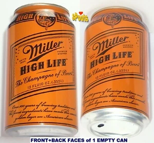 2017 MILLER HIGH LIFE HUNTER ORANGE MOON-GIRL HUNT MILWAUKEE,WISCONSIN BEER CAN - Picture 1 of 6