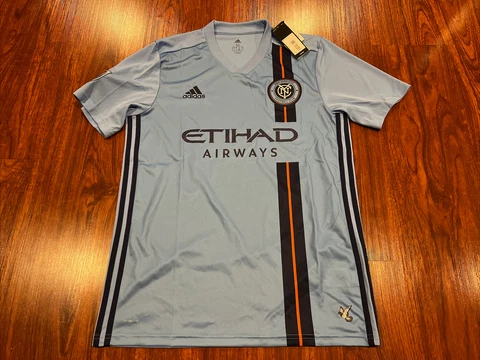 2019-20 Adidas Men’s NYCFC New York City FC Home Jersey Soccer Medium M MLS US Cover