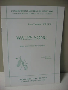 Jean Clement Jollet Wales Song Saxophon & Klavier Noten Gerard Billaudot - Bild 1 von 4