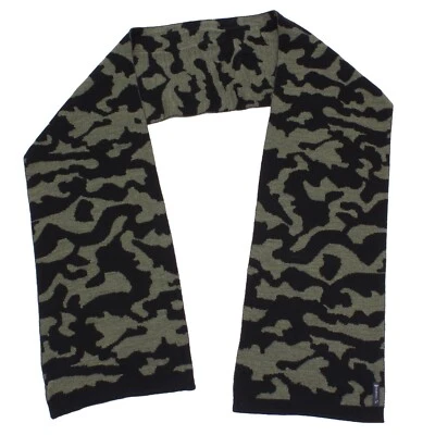 9212X sciarpa unisex ARMANI JEANS green/black wool scarf unisex - Imagen 1 de 4