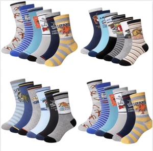 Boys Girls Ankle Cotton Socks Children School Unisex Kids  Soft 6 Pairs 3-8 Yrs - Picture 1 of 10