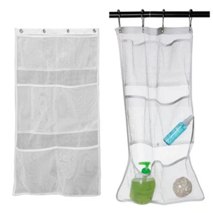 Bolsa colgante de malla de 6 bolsillos organizador de baño accesorios de almacenamiento - Imagen 1 de 11
