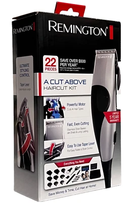 Remington A Cut Above Haircut Trimmer Kit HC80 + 22-Pc Tools + Storage Case NEW - Image 1 of 4