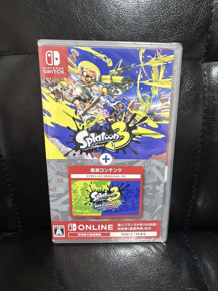 Splatoon 3 + Expansion Pass Nintendo Switch Japan Shipping 2024 NEW  video game - Image 1 of 1