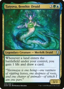Tatyova, Benthic Druid NM Dominaria MTG Magic the Gathering Gold English Card - Picture 1 of 1