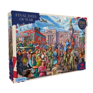 Gibsons Final Days of War 1000 Piece Jigsaw Puzzle End of War Celebration Adult - Picture 1 of 8