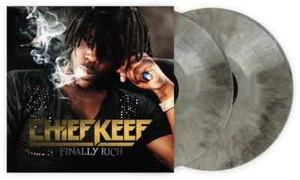 CHIEF KEEF FINALLY RICH VINYL NEW! EXCLUSIVE LIMITED SILVER W/ BLACK SWIRL LP! - Picture 1 of 7