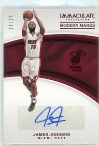 JAMES JOHNSON 2016/17 PANINI INMACULADO MARCAS MODERNAS AUTÓGRAFO # 18/25 SSP - Imagen 1 de 2