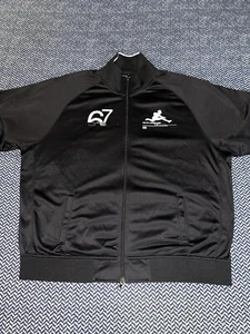 Vintage Polo Ralph Lauren XXL Trainingsjacke 67 Grafik Hürde schwarz - Bild 1 von 6