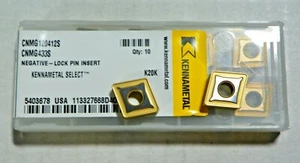 10 PIECES, KENNAMETAL, CNMG 433S K20K , CARBIDE INSERTS H780 - Picture 1 of 10