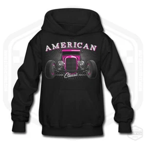 Children's Ford Model A Hot Rod American Classic Car Hoodie - Picture 1 of 19
