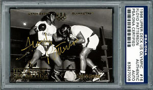 FLOYD PATTERSON AUTOGRAPHED 1996 UPPER DECK US OLYMPIC CARD #16 PSA/DNA 220353