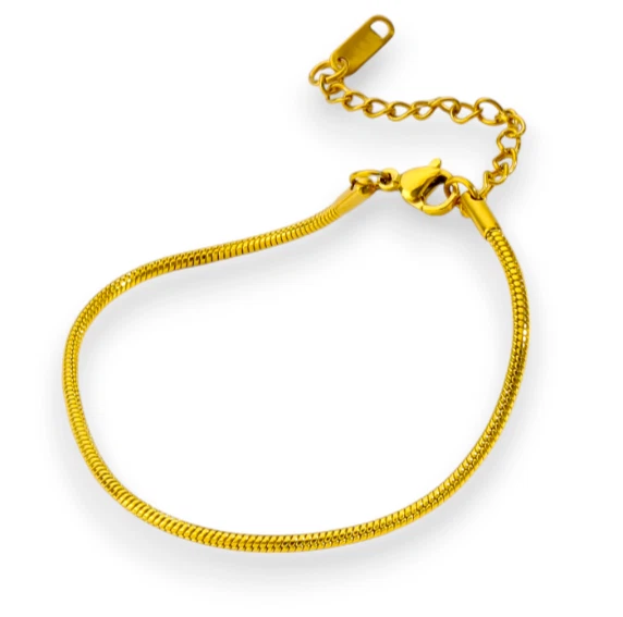 750 Gelbgold Armband 18 Karat Bracelet 16cm + 7cm x 1,3mm 1,67g Gold PL - Bild 1 von 4