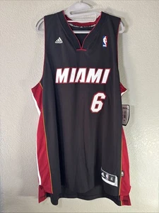 Lebron James #6 Miami Heat Adidas Swingman NBA Jersey Mens Size XL NEW W/tags - Picture 1 of 6