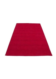 Vintage Swedish Red Kilim Rug – Handmade Boho Flatweave Area Carpet, Large Size - Picture 1 of 6