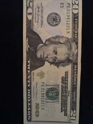 Birthday Or Anniversary Note Rare Fancy Serial Number 1/22/1981 - Image 1 of 4