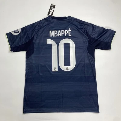 Camiseta de futebol Real Madrid 25/26 Away manga curta Mbappé #10 masculina todos os tamanhos - Imagem 1 de 4