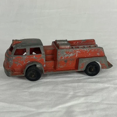 DE COLECCIÓN HUBLEY 402 ROJO CAMIÓN DE BOMBEROS DE METAL FUNDIDO A PRESIÓN 6" HECHO EN LANCASTER PA Foto 1 de 4