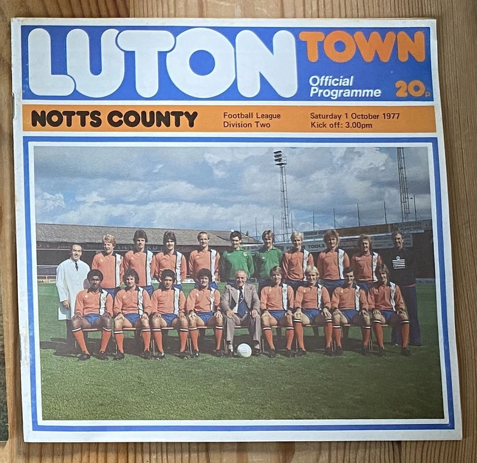  Luton Town v Notts County 1/10/1977 - Image 1 of 1