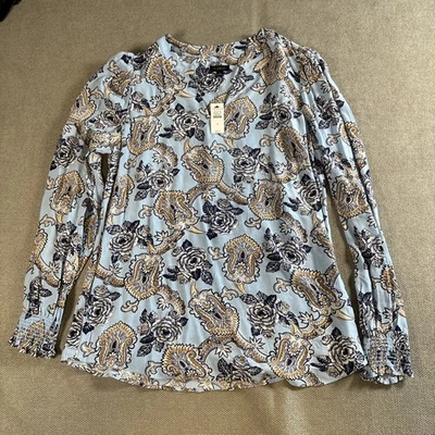 TALBOTS Viscose Popover Cool Top Blouse Small NWT - Image 1 of 4