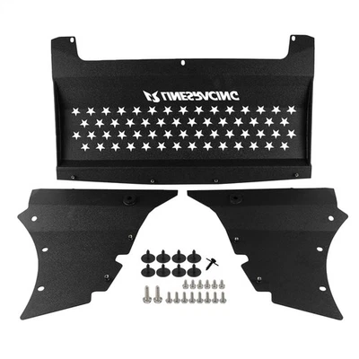 Aluminum Black Oil Cooler Skid Plate for BMW F87 M2 Competition 3.0L S55 - Image 1 of 4