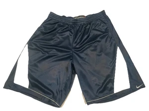 Vintage Nike Basketball Shorts Herren XXL Dazzle Blue/White Silky Baggy Y2K Swoosh - Bild 1 von 2