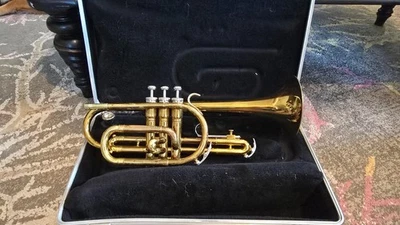 Corneta de cuerno vintage KING 602 Tempo con estuche 402770 Foto 1 de 4