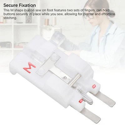 Button Sew On Presser Foot Secure Fixing Button Fitting Presser Foot Sturdy For - Image 1 of 4