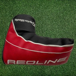 TAYLORMADE REDLINE PUTTER HEADCOVER Golf Head Cover Rot Schwarz Weiß - Bild 1 von 3
