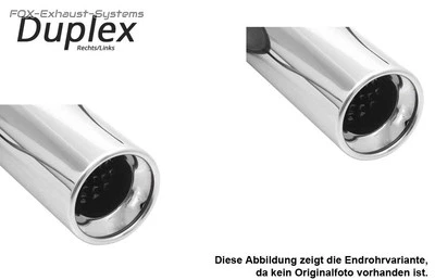 Sistema Completo Duplex Opel Vectra B Hatchback Sedán Caravan 1x90mm Redondo - Imagen 1 de 3