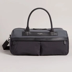 Ted Baker Plier Black Holdall Shoulder Strap Adjustable Weekend Bag - Picture 1 of 6