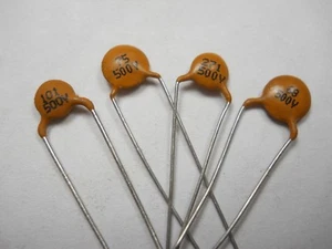 56 pf 500 Volt +/-20% Disc Ceramic Capacitor (NOS, New Old Stock)(QTY 25 ea)D64 - Picture 1 of 3