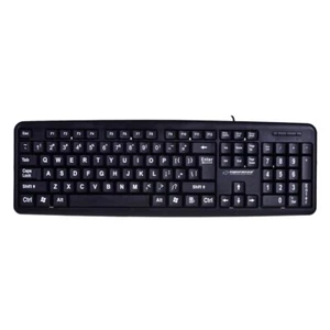 5901299909119 Esperanza EK129 keyboard USB QWERTY UK English Black Esperanza - Picture 1 of 3