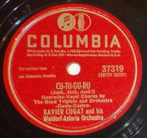 Xavier Cugat w/ Boyd Triplets Dorothy Porter 78 Cu Tu Gu Ru / Illusion SH2C - Picture 1 of 2