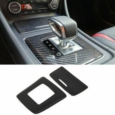 Cubierta del panel de cambio de marchas de fibra de carbono para Mercedes Benz A45 CLA45 GLA45 AMG 14-15 Foto 1 de 4