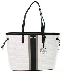 mk white tote