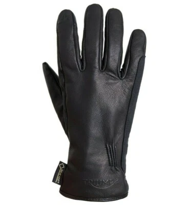 Triumph Motorcycles Dereham Goretex Classic Leather Gloves HUGE DISCOUNT - Image 1 of 2